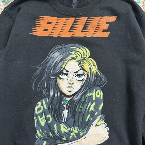 Billie Eillish Pullover Crewneck Medium - Picture 4 of 4